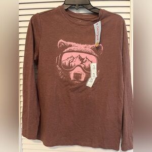Cat & Jack brown Long Sleeve Shirt (Child XL-14)